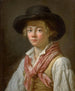 Portrait d'un homme avec un chapeau noir - Marc Antoine Bilcocq — näkymä teoksesta