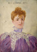 Jeanne Ludwig 1867-1898, Comédie-Française'n jäsen - Marcel Baschet — kehystetty taideteos seinällä