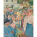 Maalauksen jäljennös Poutimarkkinan maalaus, Pontoise - Camille Pissarro