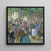 Kanalimarkkinat Gisorsissa - Camille Pissarro — kehystetty taideteos seinällä