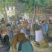 Kanalimarkkinat Gisorsissa - Camille Pissarro — näkymä teoksesta