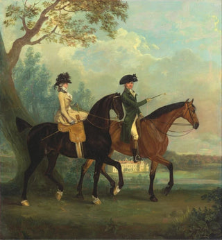 Marcia Pitt et son frère George Pitt, plus tard 2e Baron Rivers, se promenant dans le parc de Stratfield Saye - Thomas Gooch