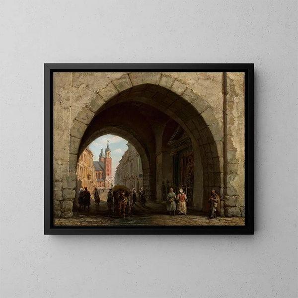 Porte de Saint-Florian à Cracovie - Marcin Zaleski — kehystetty taideteos seinällä