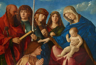 Marco Bello - Virgin and Child Blessing a Kneeling Donor with Four Saints.webp