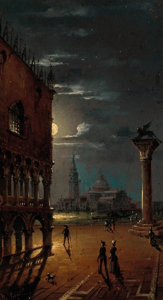Marco Grubas - Venice Moonlit Night with a View of the Palazzo Ducale and San Giorgio Maggiore.webp