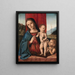 La Vierge à l'Enfant avec le petit saint Jean - Marco Palmezzano et Atelier — kehystetty taideteos seinällä