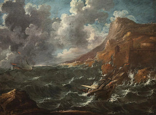 Bateaux dans une tempête - Marco Ricci — näkymä teoksesta