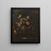 Nature morte de roses, tulipes et autres fleurs dans un vase en bronze sur un rebord de pierre - Margherita Caffi — kehystetty taideteos seinällä