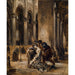 Maalauksen jäljennös Marguerite kirkossa (Goethe, Faust, ensimmäinen osa, kohtaus katedraalissa) - Eugène Delacroix