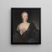Portrait de Teresa Agnese Doria di Ciri Marchesa del Maro 1721-1764 arrière-grand-mère de Camillo Benso comte de Cavour - Maria Giovanna Clementi — kehystetty taideteos seinällä