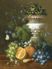 Nature morte avec des violettes, des raisins ja oranges sur un rebord - Maria Margaretha van Os — näkymä teoksesta