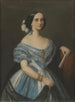 Julie Julia Mathilda Berwald, Kerhielm af Margrethelundin vaimo, 1822-1877 oopperalaulaja - Maria Röhl — kehystetty taideteos seinällä