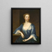 Portrait d'une dame - Maria Verelst — kehystetty taideteos seinällä