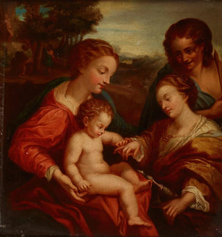 Mariage mystique de Sainte Catherine avec Saint Sébastien - Jan Gauszkiewicz