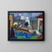 Les blanchisseuses - Marianne von Werefkin — kehystetty taideteos seinällä