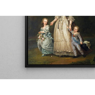 Marie Antoinette et ses enfants au Trianon d'Adolf Ulrik Wertmüller | Reproduction Tableau Décoration murale affiche copie