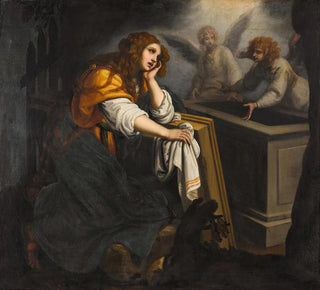 Marie Madeleine au tombeau avec deux anges - Giovanni Biliverti