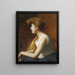 Portrait de profil d'une jeune femme - Marie-Augustin Zwiller — kehystetty taideteos seinällä