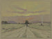 Chemin au soleil couchant - Marie-Joseph Léon Clavel Iwill — näkymä teoksesta