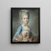 Augustine Suzanne Roslin, la fille de l'artiste - Marie-Suzanne Giroust — kehystetty taideteos seinällä