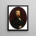 Portrait d'Hermann Krebs - Marie Dürr Grossmann — kehystetty taideteos seinällä