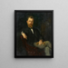 Portrait du mari Dr. Viktor Grossmann - Marie Dürr Grossmann — kehystetty taideteos seinällä
