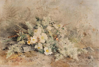 Marie Egner - Ein Strauss mit Wildrosen.webp