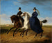 Portrait du général Krieg von Hochfelden et de sa femme à cheval - Marie Ellenrieder — näkymä teoksesta