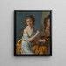 Autoportrait - Marie Guilhelmine Benoist — kehystetty taideteos seinällä
