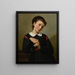 Portrait d'une jeune femme - Marie Guérin — kehystetty taideteos seinällä