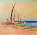 Merimaalaus Cannes - Pierre Bonnard — näkymä teoksesta