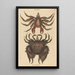 Le Crabe Rocheux Motté Rouge Cancer grapsus - Mark Catesby — kehystetty taideteos seinällä