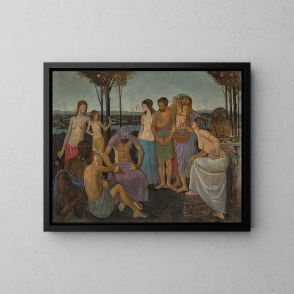 Allegoria - Mark Gertler — kehystetty taideteos seinällä