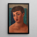 Nuoren tytön pää - Mark Gertler — kehystetty taideteos seinällä