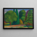 Maisemamaalaus puuryhmässä - Mark Gertler — kehystetty taideteos seinällä