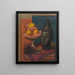 Nature morte à la tête du Bénin - Mark Gertler — kehystetty taideteos seinällä