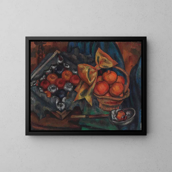 luonnonkuvaus pomegranateilla ja hedelmillä - Mark Gertler — kehystetty taideteos seinällä
