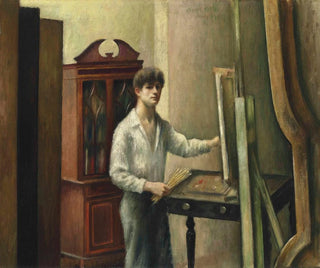 Taiteilija ateljeessaan - Mark Gertler — näkymä teoksesta