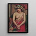 Olkihattu - Mark Gertler — kehystetty taideteos seinällä
