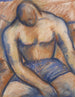 Boxeur assis - Mark Gertler — näkymä teoksesta
