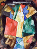 Abstraction Bleu Jaune et Vert - Marsden Hartley — näkymä teoksesta