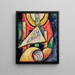 Abstraction - Marsden Hartley — kehystetty taideteos seinällä