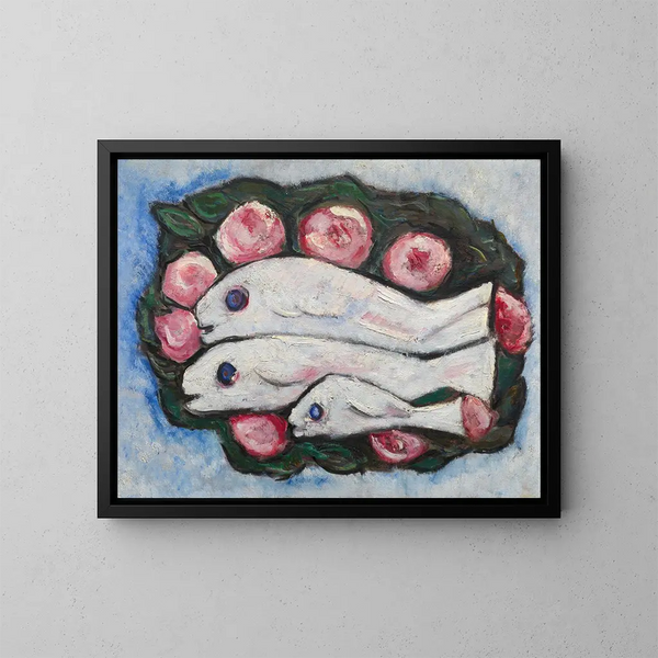 Banquet dans le silence - Marsden Hartley — kehystetty taideteos seinällä