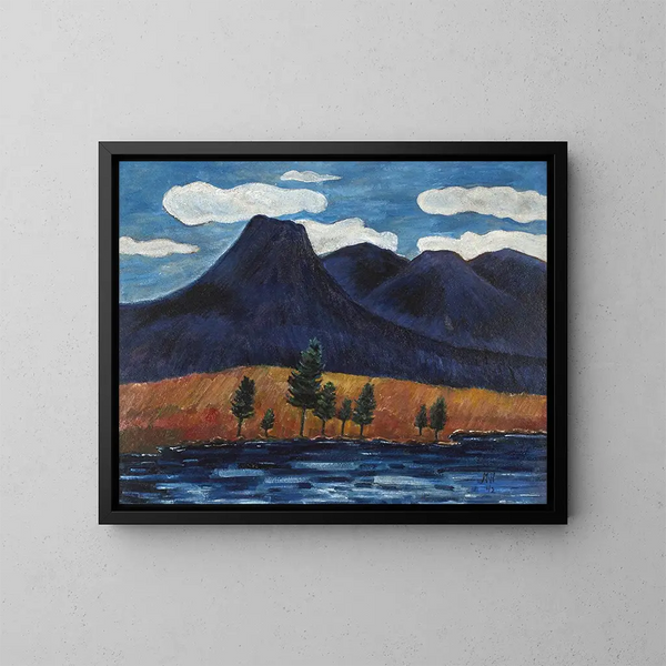 Maisema sininen - Marsden Hartley — kehystetty taideteos seinällä