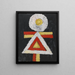 Figure géométrique - Marsden Hartley — kehystetty taideteos seinällä