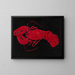 Homard sur fond noir - Marsden Hartley — kehystetty taideteos seinällä
