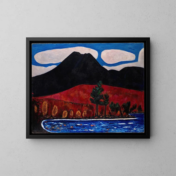 Mont Katahdin, Maine, syksy - Marsden Hartley — kehystetty taideteos seinällä