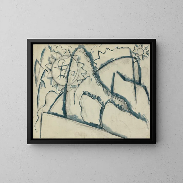 Peinture n° 8 - Marsden Hartley — kehystetty taideteos seinällä