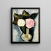 Fleurs roses et blanches dans un vase - Marsden Hartley — kehystetty taideteos seinällä
