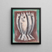 Meren haamut - Marsden Hartley — kehystetty taideteos seinällä